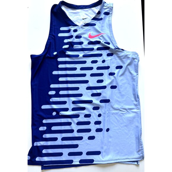 Nike 2023 Pro Elite Team Distance Singlet running Men's Medium DR4546-455 RARE - Picture 1 of 8